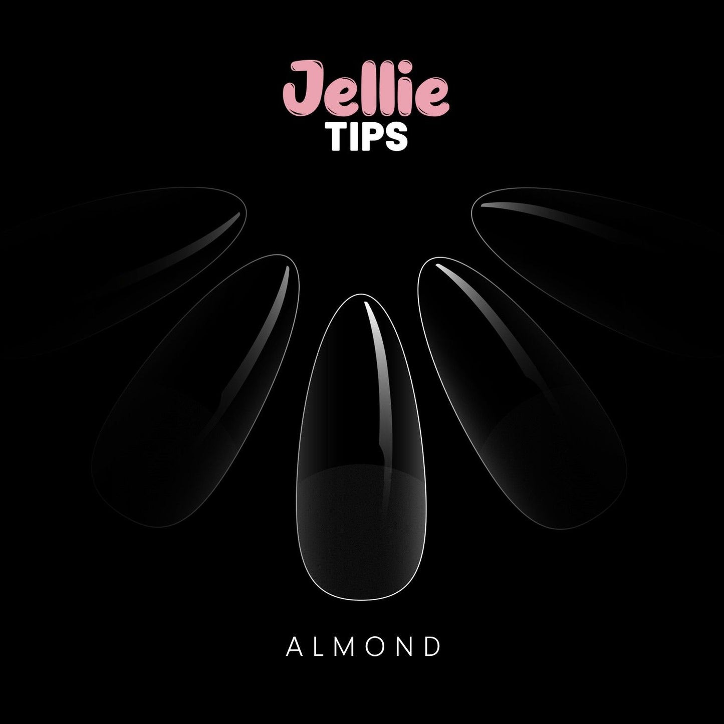 Halo Jellie Tips Almond, Sizes 6, 50Pk
