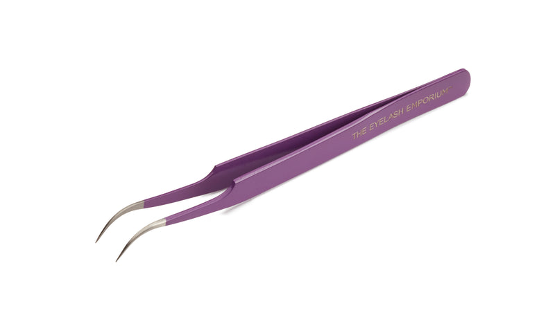 Camera Angle Curved Tweezer - Purple