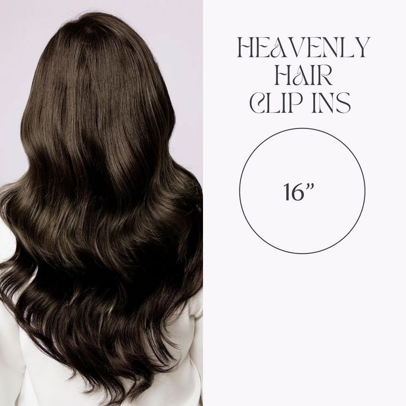 Heavenly Hair Clip In 16" - Chocolate S