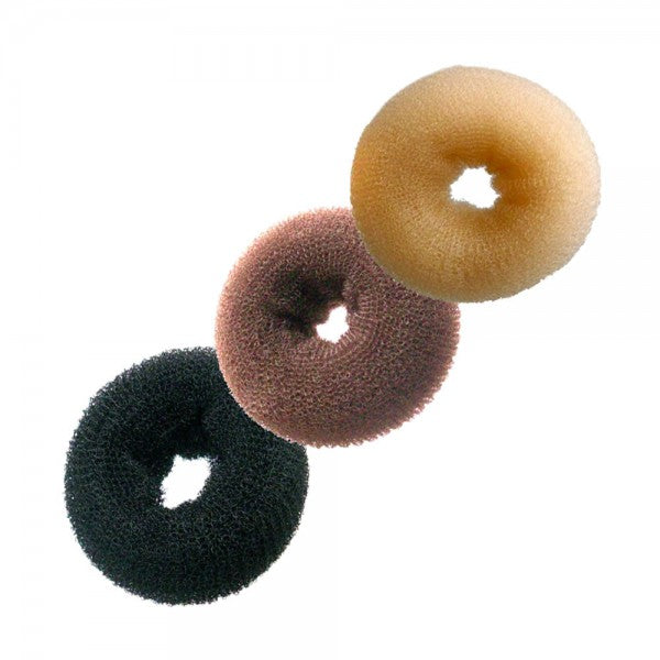 Hairtools Bun Ring Dark - Medium 8Cm