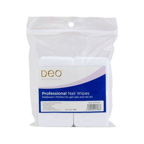 Deo Meltblown Nail Wipes 200Pk