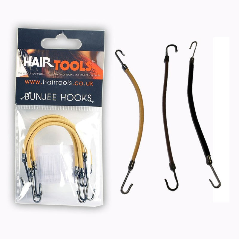 Hairtools Bunjee Hooks Brown