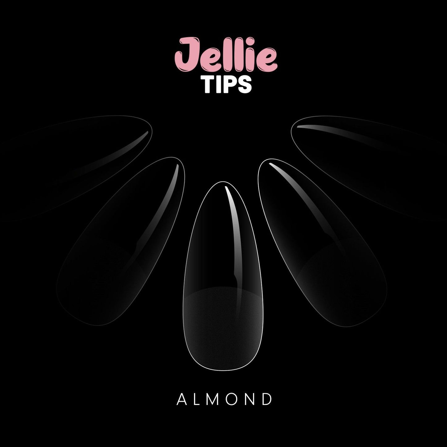 Halo Jellie   Tips Almond, Sizes 9, 50Pk