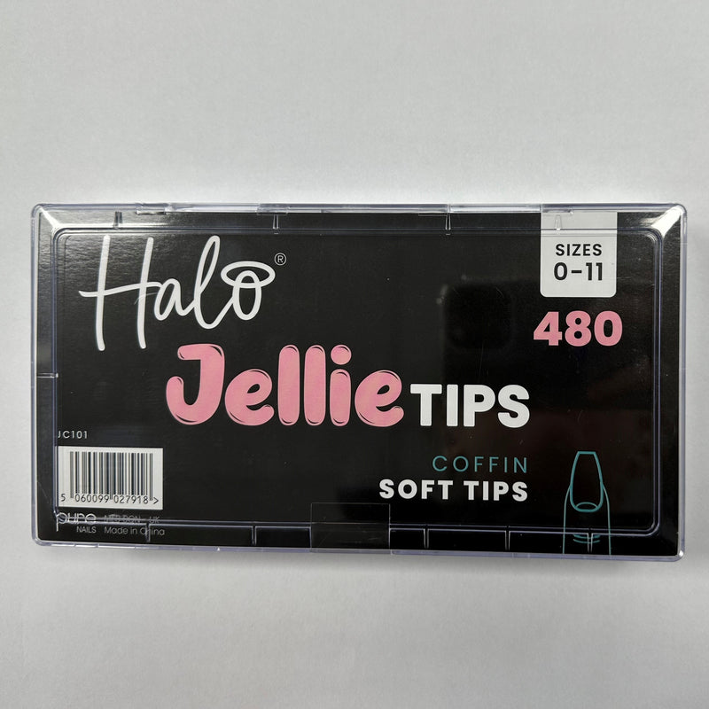 Halo Jellie Nail Tips 480Pk Coffin