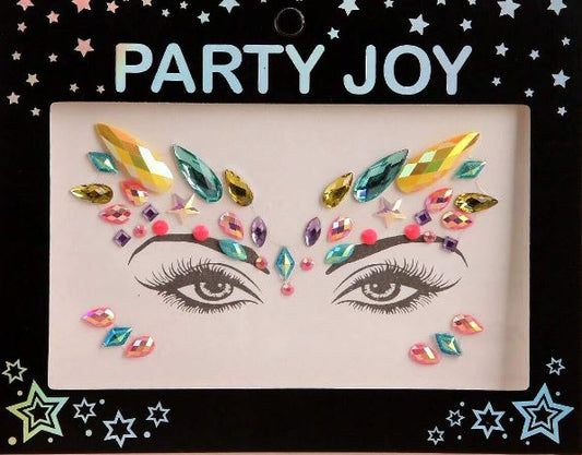 Party Joy Face Rhinestones & Gems 02