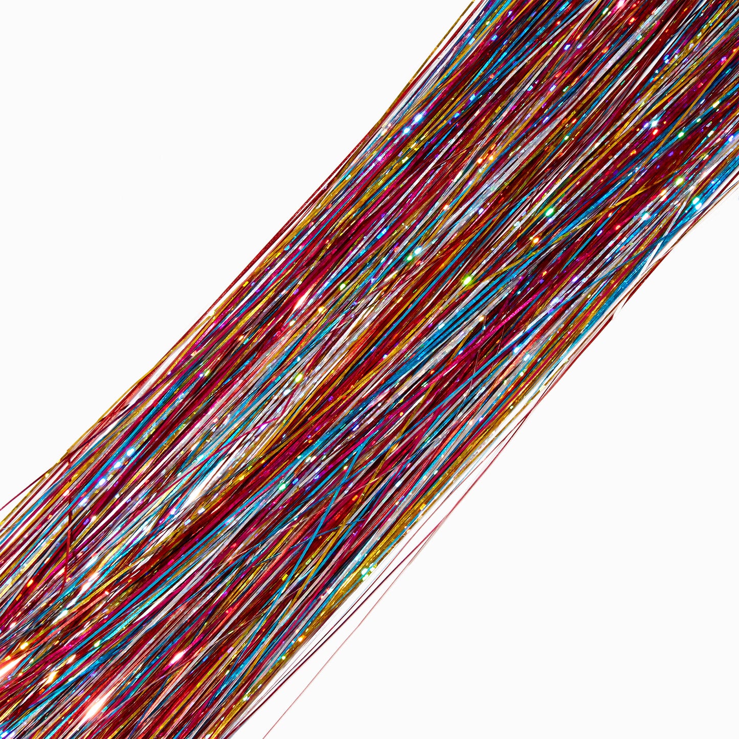 Hair Tinsel - Blue Rainbow