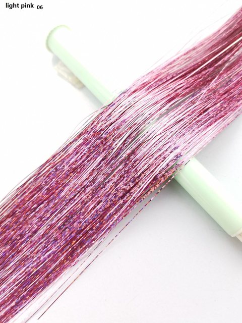 Hair Tinsel - Light Pink