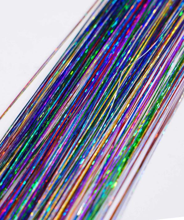 Hair Tinsel - Purple Rainbow