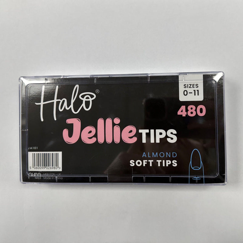 Halo Jellie Nail Tips 480Pk Almond