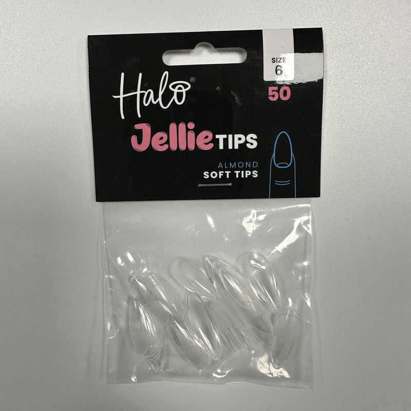 Halo Jellie   Tips Almond, Sizes 6, 50Pk