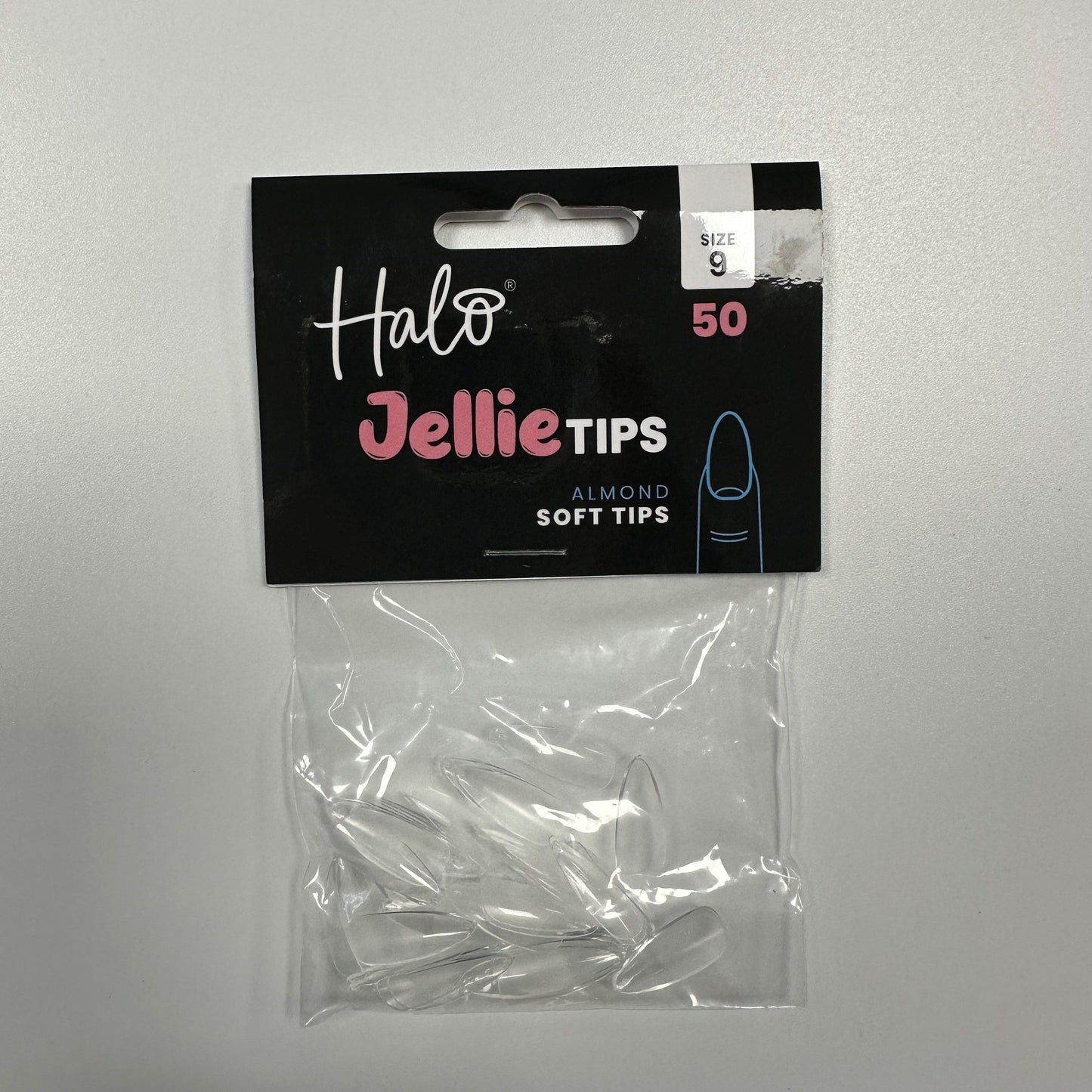 Halo Jellie   Tips Almond, Sizes 9, 50Pk