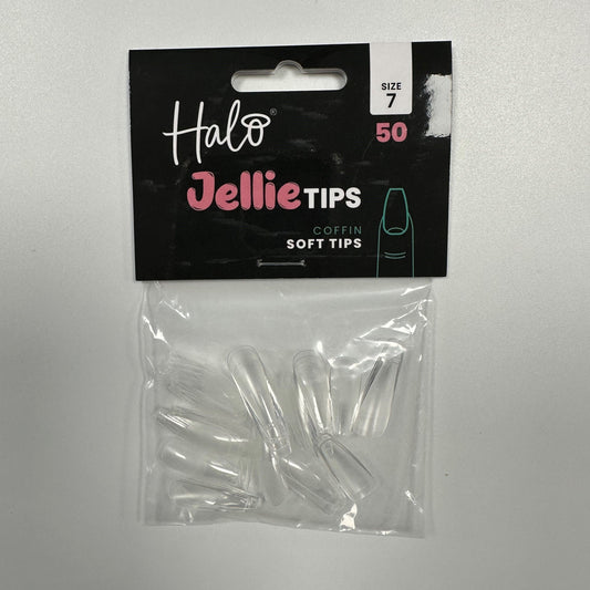 Halo Jellie   Tips Coffin, Sizes 7, 50Pk