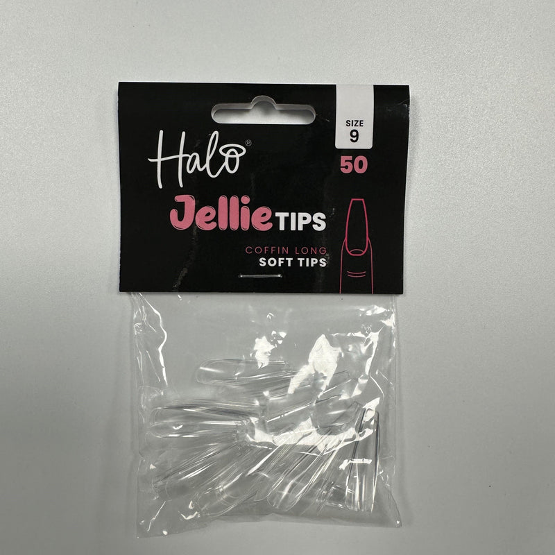 Halo Jellie Tips Coffin Long Size9 50Pk