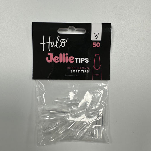 Halo Jellie Tips Coffin Long Size9 50Pk