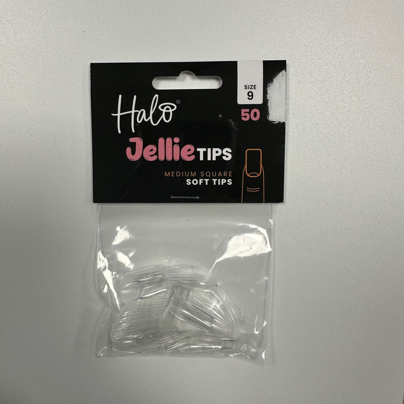 Halo Jellie Tips Med  Square Size9 50Pk
