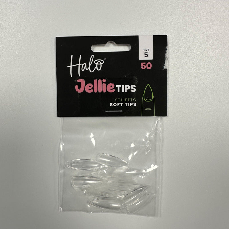 Halo Jellie   Tips Stiletto, Size5, 50Pk