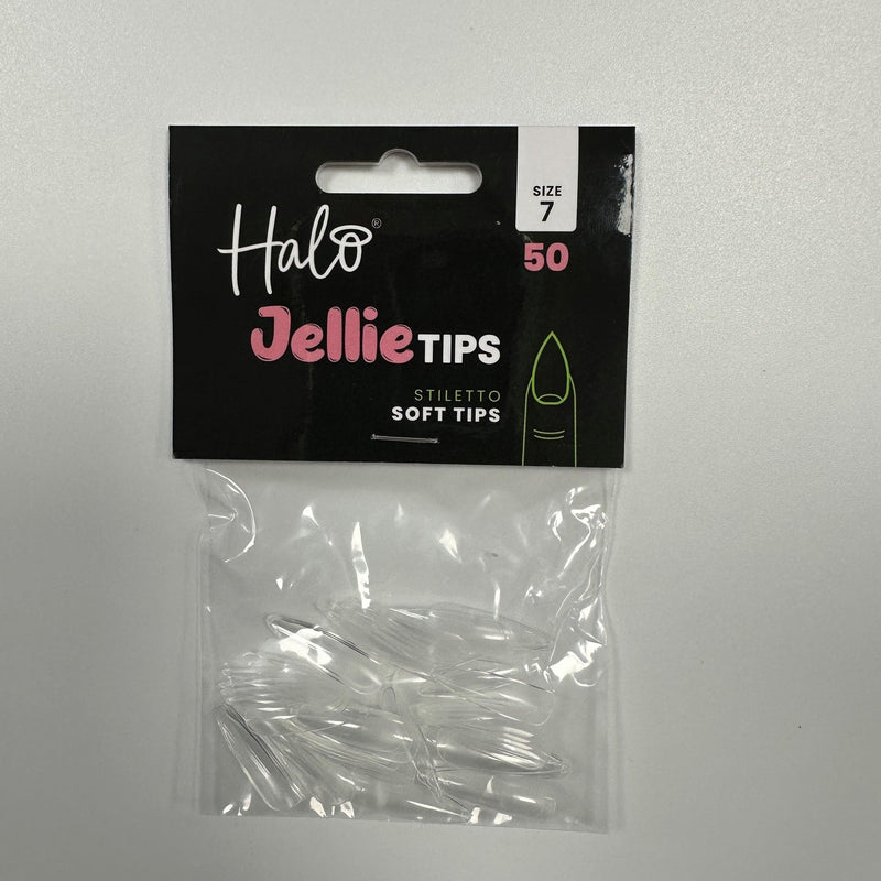Halo Jellie   Tips Stiletto,  Size7,50Pk