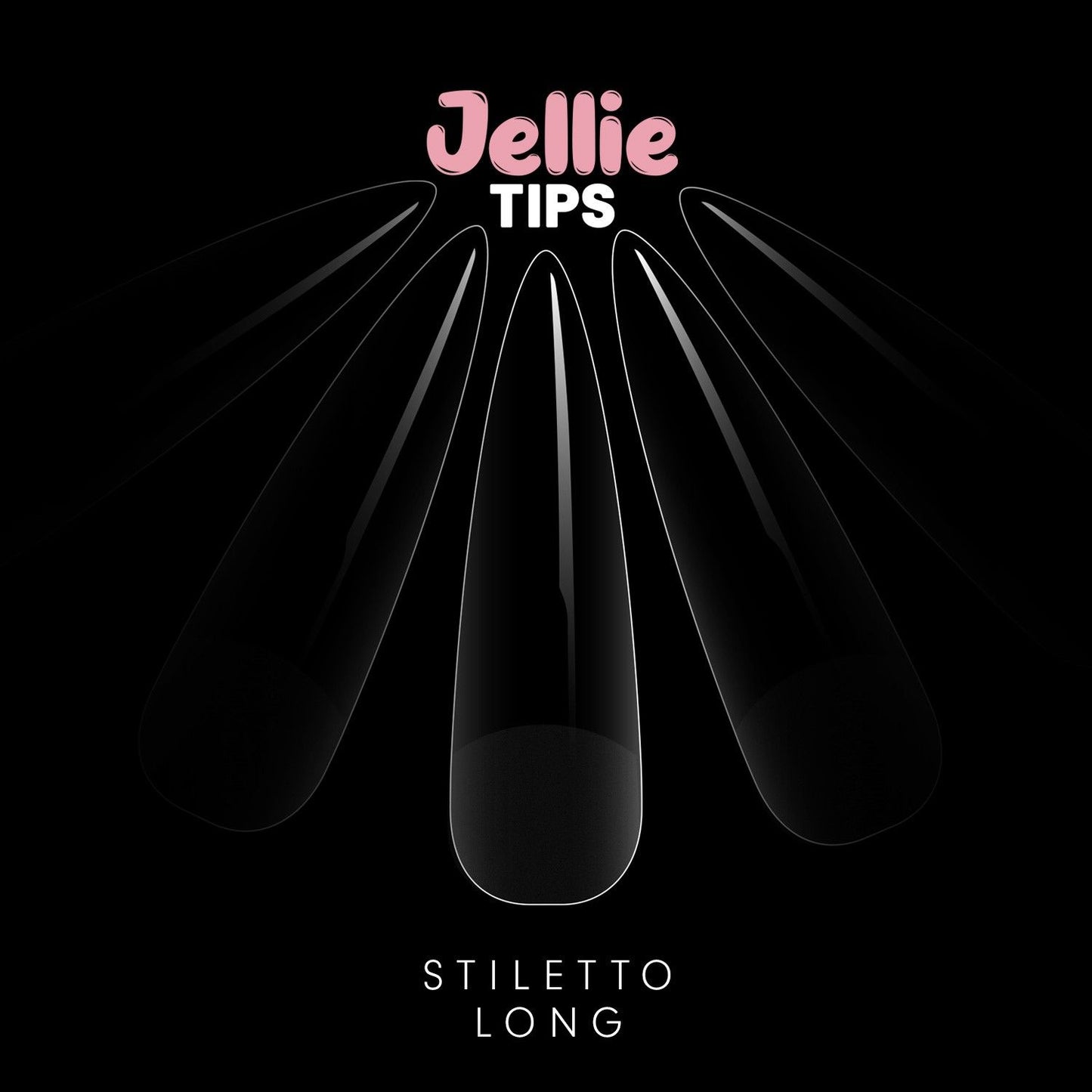 Halo Jellie   Tips 480Pk Stiletto Long