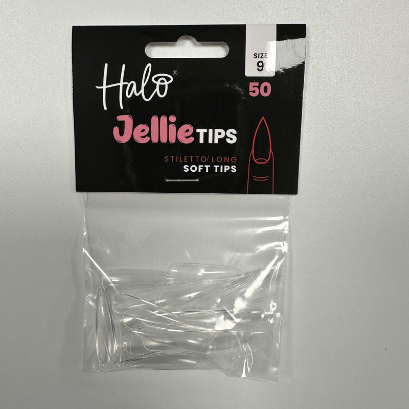 Halo Jellie Tips Stiletto Long Size9 50