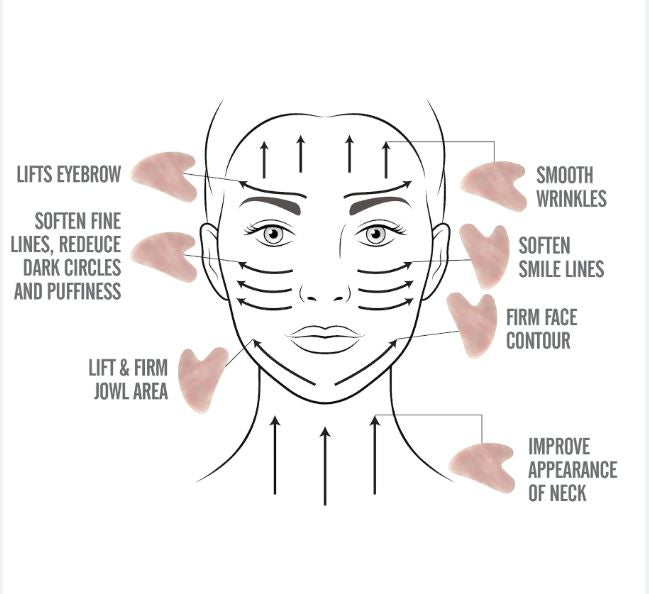 Facial Massage Roller With Gua Sha Board