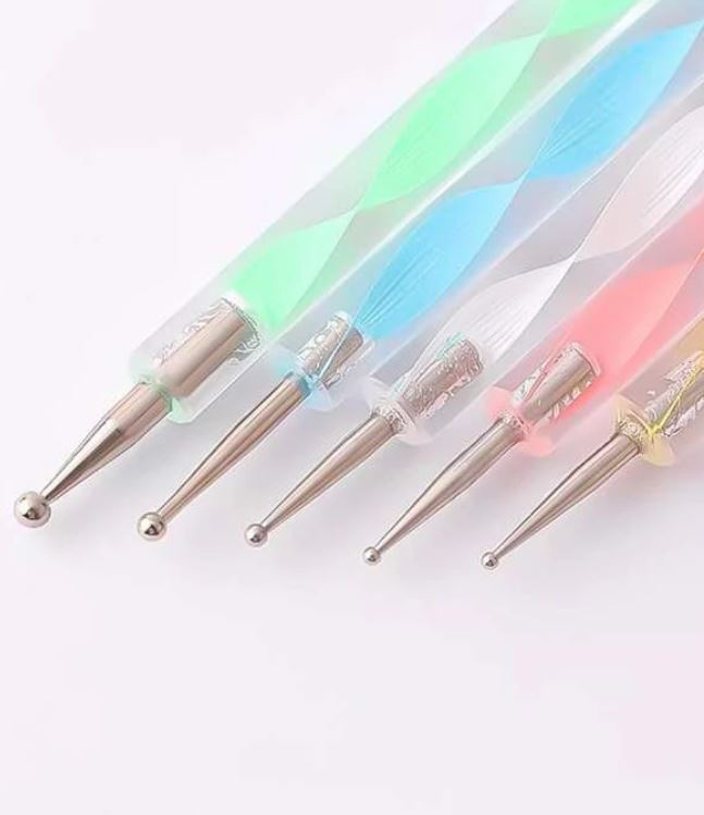 Nail Art Dotting Tool Set - 5Pk