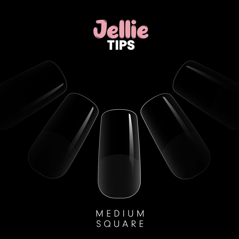 Halo Jellie Tips Med Square, Size5, 50Pk