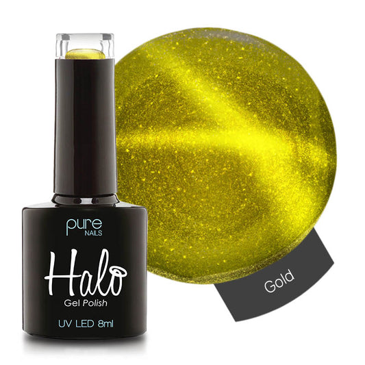 Halo Gel Polish Cats Eye 8Ml - Gold