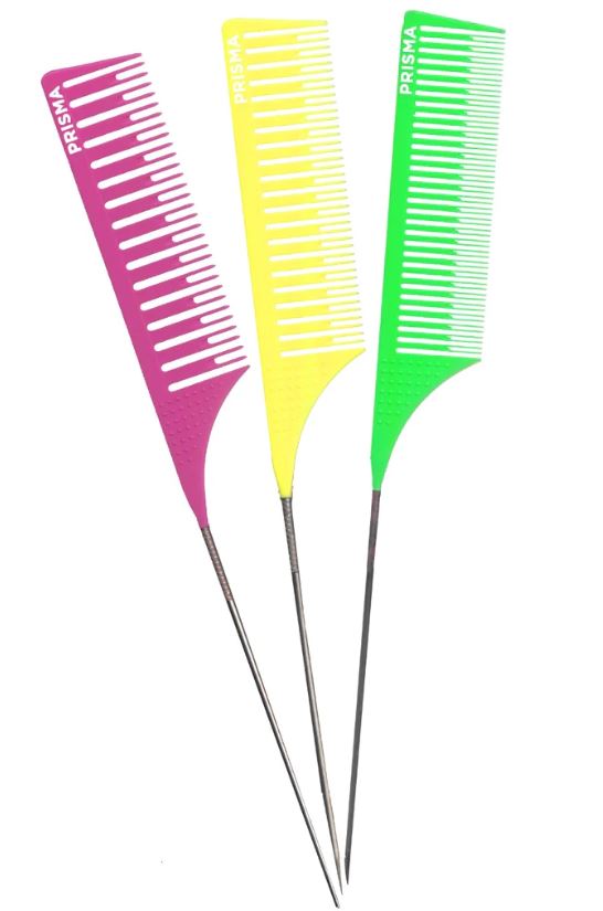 Prisma Ex Long Pintail Weave Combs -3Pk