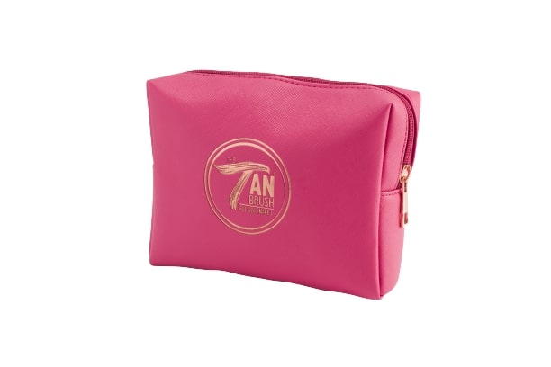 Tan Brush Accessory Bag