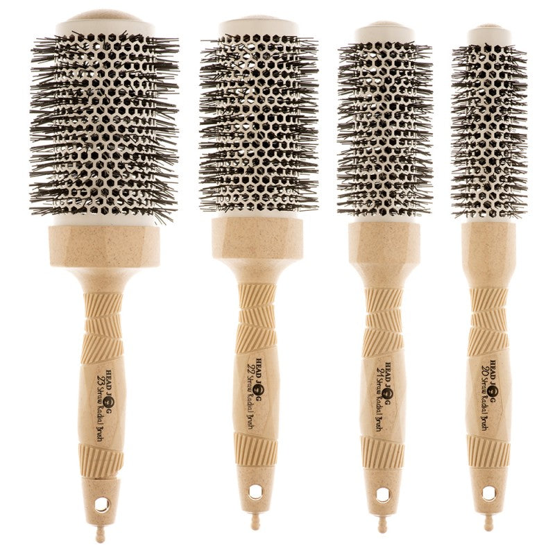 Head Jog Straw Radial Brush Set