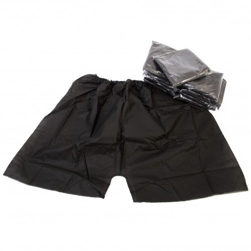 Disposable Shorts Black 10Pk