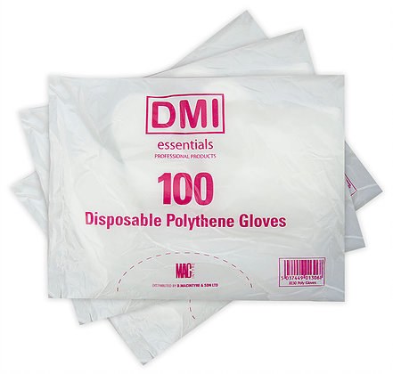 Disposable Polythene Gloves - 100Pk