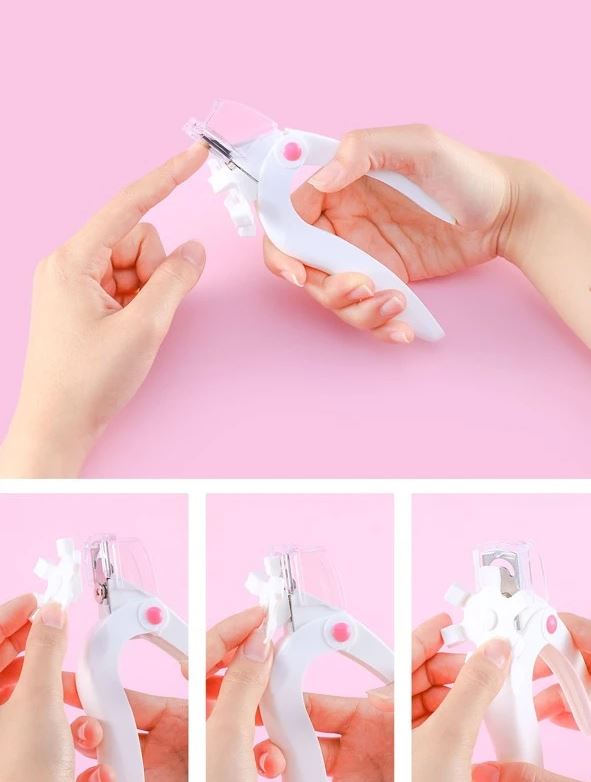 Nail Tip Cutter With Trim Locator -White