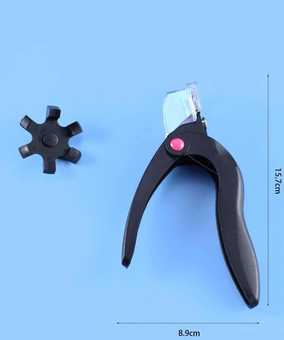 Nail Tip Cutter With Trim Locator -Black