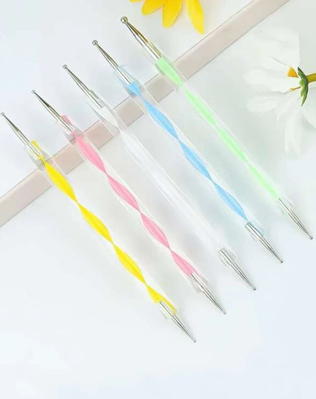 Nail Art Dotting Tool Set - 5Pk