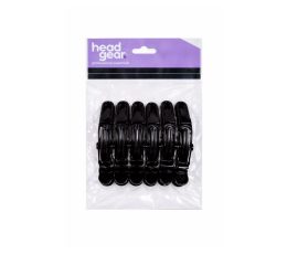 Headgear Black Krock Clips 6pk