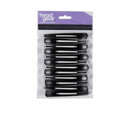 Headgear Black Metal Section Clips 12pk