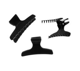 Hairtools Butterfly Clamps 12pk Large Black